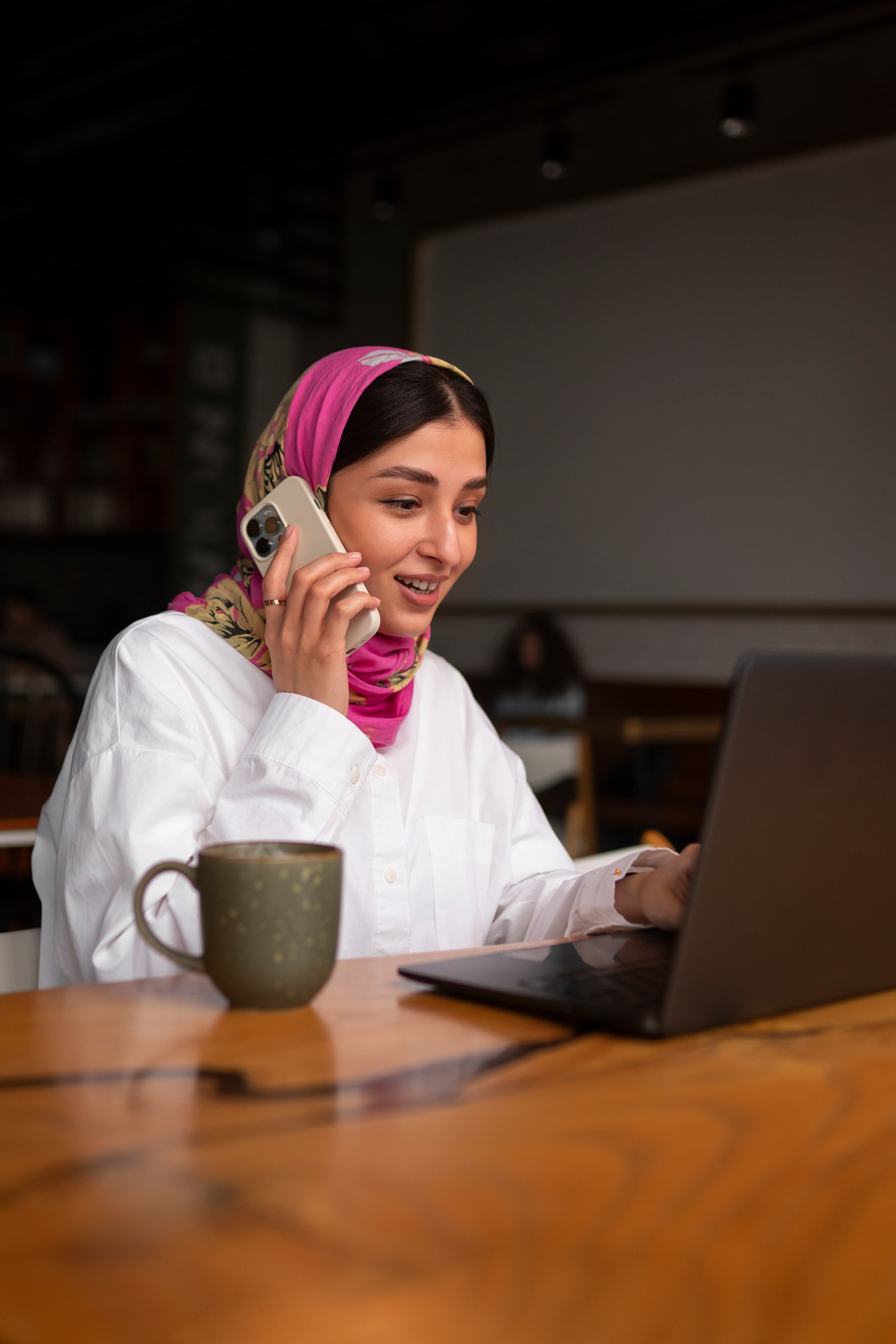 Professional connecting on SureHire